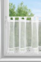 Zazdrostka Roxana 60x150 ozdobna gipiurowa biała na szelkach okienna