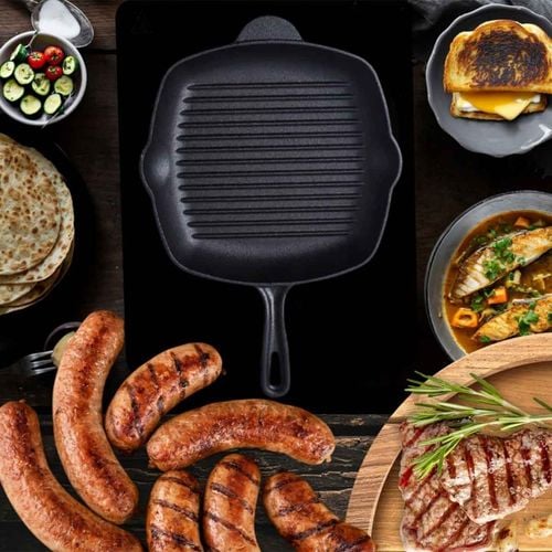 patelnia żeliwna grillowa hage 26 x 26cm indukcja na Arena.pl