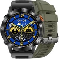 smartwatch gravity czarny 2 paski gt20-7