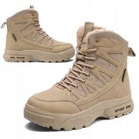 BUTY MĘSKIE ZIMOWE SKÓRZANE TAKTYCZNE WODOODPORNE TREKKINGOWE R.43