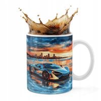 KUBEK CERAMICZNY 330ML DRUK - AUTA SUPER SAMOCHODY PLAŻA MIASTO NOC