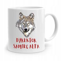 Dla Dyrektora Kubek Dyrektor Samiec Alfa Prezent Z Nadrukiem Ze Zdjęciem