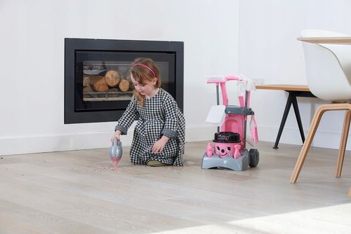 WÓZEK DO SPRZĄTANIA HETTY DLA DZIECI ZESTAW XXL ODKURZACZ MOP WIADRO CASDON na Arena.pl