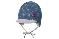 BROEL Bobbi czapka niemowlęca z daszkiem dla chłopca jeans 38-40