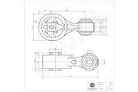 Poduszka silnika NISSAN QASHQAI II 2013 2014 2015 2016