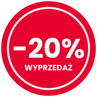 Naklejki RABAT PROMOCJA -20% BLACKFRIDAY 5X5cm okrągłe 40 SZT na arkuszu