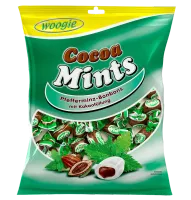woogie cukierki miętowe z nadzieniem kakaowym 150 g