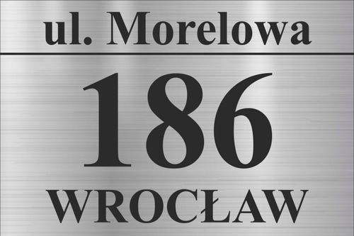 TABLICA Z NUMEREM DOMU TABLICZKA adresowa 40x30 na Arena.pl