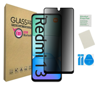 Szkło prywatyzujące do XIAOMI REDMI 13 4G 5G na ekran czarna ramka privacy