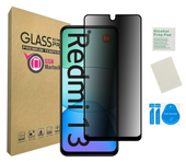 Szkło prywatyzujące do XIAOMI REDMI 13 4G 5G na ekran czarna ramka privacy