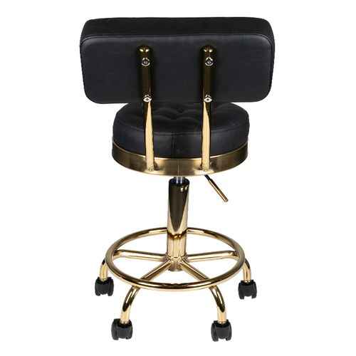 Taboret kosmetyczny Gold AM-830 czarny na Arena.pl