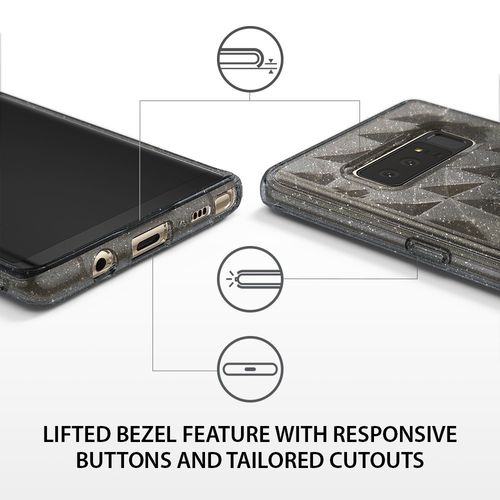 ETUI RINGKE PRISM GLITTER GALAXY NOTE 8 + FOLIA 3D na Arena.pl