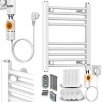 Grzejnik łazienkowy elektryczny Cronos 300 W 400 x 500 mm biały