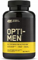 OPTIMUM NUTRITION OPTI-MEN WITAMINY MINERAŁY DLA MĘŻCZYZN TESTOSTERON 180t.