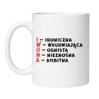 KUBEK Z IMIENIEM "IWONA"