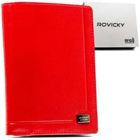 portfel skórzany w pudełku w-2006-bar red
