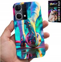 ETUI DO OPPO RENO7 4G - PIŁKA NOŻNA FOOTBALL PIŁKARZE + SZKŁO