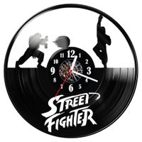 Zegar ścienny z płyty winylowej Street fighter 844.14