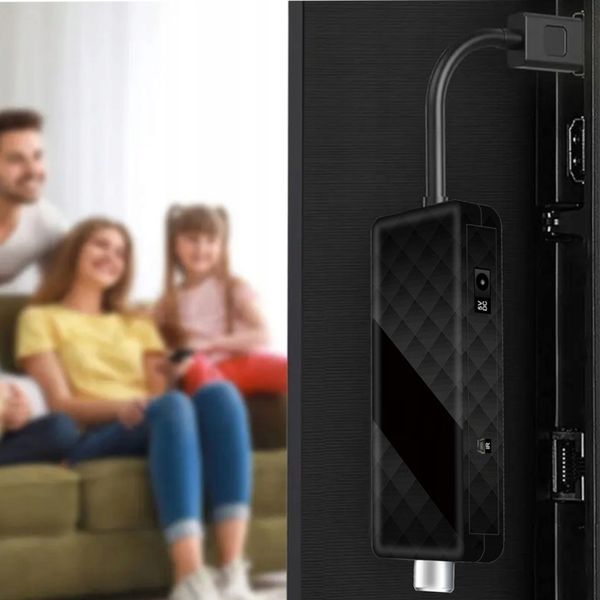 DEKODER TUNER TV DVB-T2 HEVC H.265 FULL HD MINI STICK PILOT ZESTAW HDMI USB zdjęcie 3