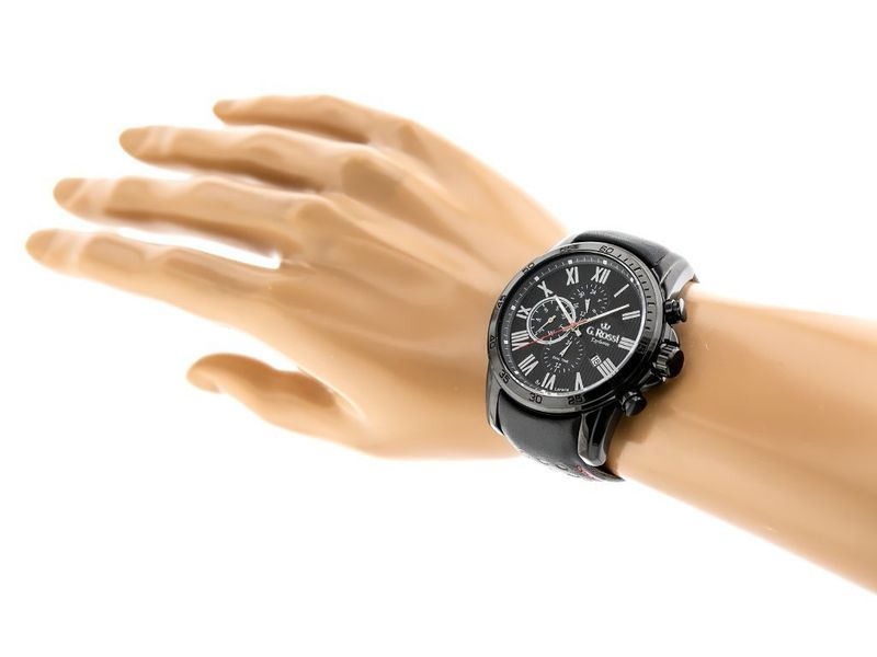 ZEGAREK G. ROSSI - E9753A2-1A3 - EXCLUSIVE (zg302b) + BOX zdjęcie 5