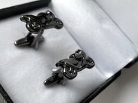 Spinki do mankietów EXC Motocykl Motor Szybki Ścigacz Race kol Grafit Tytan