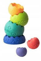 HENCZ PIRAMIDA PIRAMIDKA SENSORYCZNA EDUKACYJNA PASTELOWA WIEŻA KULE 0+ 813