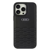 Audi Synthetic Leather iPhone 16 Pro Max 6.9" czarny/black hardcase