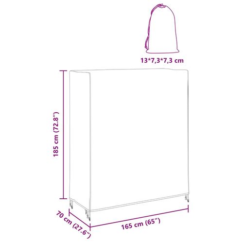 Pokrowiec na meble ogrodowe 165 x 70 x 185 cm na Arena.pl
