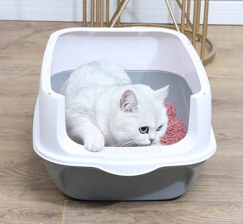 Kuweta dla kota z pochłaniaczem zamykana z łopatką Zestaw otwarta na Arena.pl