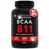 Bandini BCAA AMINOKWASY ROZGAŁĘZIONE 8 1 1 1 | 200 Fermentowanych Tabletek