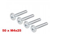 Śruba meblowa wkręt do uchwytów M4X25 mm Opakowanie - 50 szt.