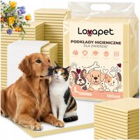 PODKŁADY HIGIENICZNE DLA PSA PSÓW 60x60 CHŁONNE MATA DO NAUKI SIKANIA 100x