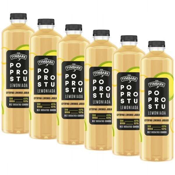 Napój Po Prostu Lemoniada Tymbark cytryna limonka 6x 1,25 l zdjęcie 1