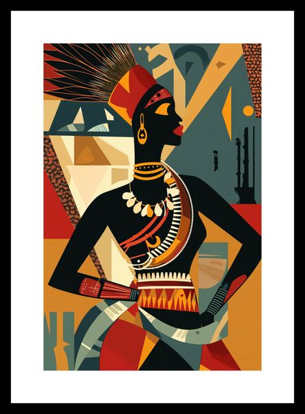 Plakat 20x30cm Afrykańska Mozaika zdjęcie 3