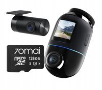 Wideorejestrator 70MAI X800 4K HDR Dual Set + kamera tylna + karta 128GB
