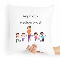 Poduszka Nauczyciela Najlepszy Wychowawca! Z Nadrukiem Ze Zdjęciem