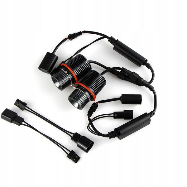 2SZT ŻARÓWKI BMW RINGI LED MARKER 160W do BMW E39 E53 E60 E61 E65 E87 6250K zdjęcie 3