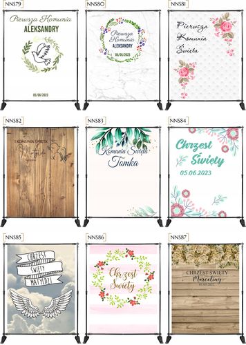 Tło do zdjęć ŚCIANKA z imieniem 18 25 30 urodziny na Arena.pl