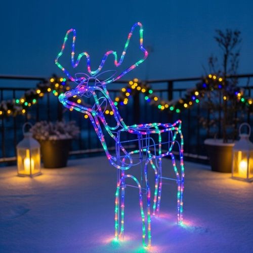 Renifer LED Świąteczny Świecący Figurka Na Zewnątrz XL Duży 85 Kolorowy na Arena.pl