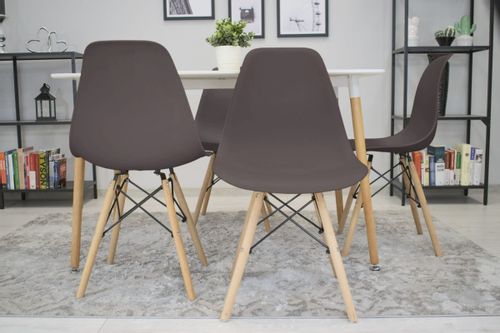 Krzesło OSAKA kawa / nogi naturalne x 1 na Arena.pl