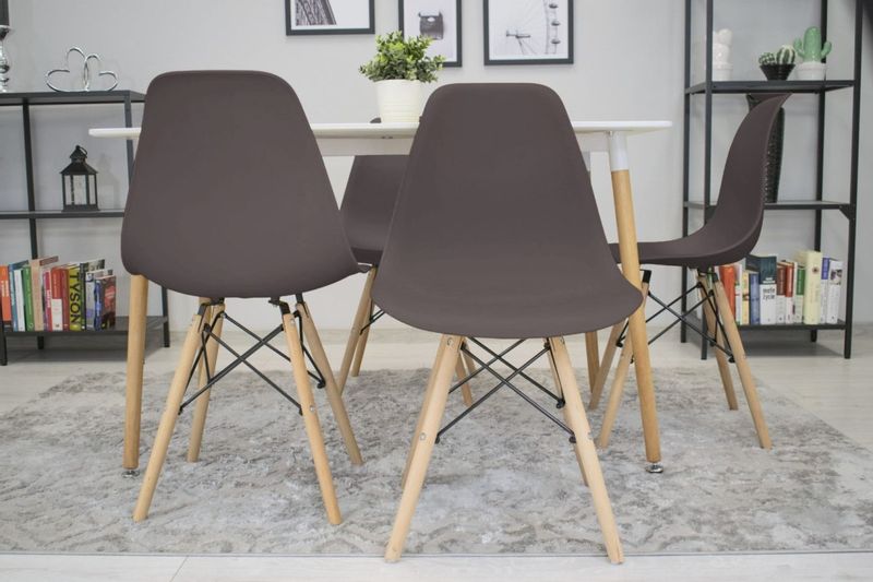 Krzesło OSAKA kawa / nogi naturalne x 1 zdjęcie 11