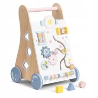 Chodzik edukacyjny interaktywny Navaris drewniany 50×32,5×31 cm beżowy