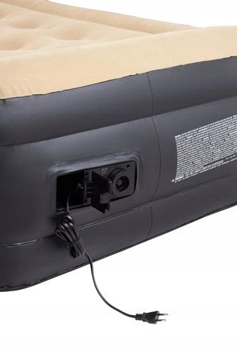 PRZENOŚNY MATERAC DMUCHANY DWUOSOBOWY SAMOPOMPUJĄCY POMPOWANY ŁÓŻKO SPANIE na Arena.pl