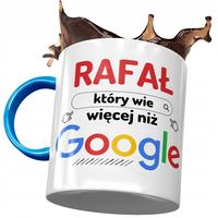 Kubek Błękitny Dla Rafała Kolegi Na Prezent Z Nadrukiem Ze Zdjęciem