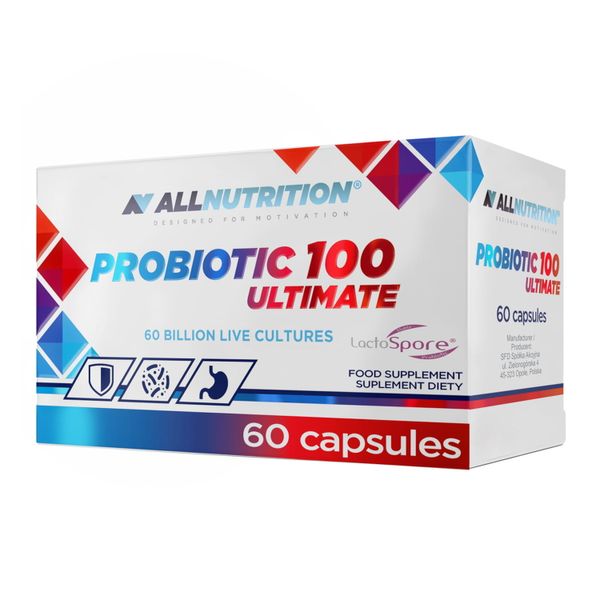 Allnutrition Probiotic 100 ULTIMATE 60kap PROBIOTYK zdjęcie 1