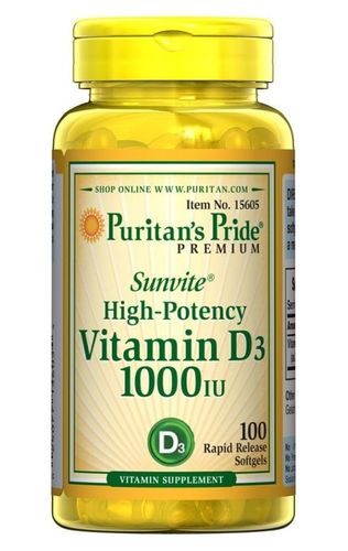 Witamina D3 1000 IU (100kaps) Puritan's Pride na Arena.pl