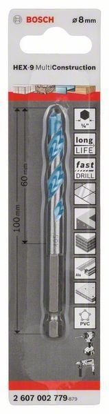 WIERTŁO MULTICONSTRUCTION HEX-9 8*60*100 - B 2607002779 zdjęcie 2