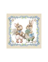 Serwetki papierowe wielkanocne króliczki, 20 szt.