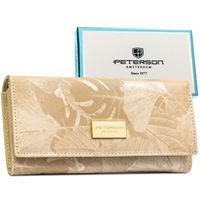 beżowy portfel damski ze skóry naturalnej i ekologicznej