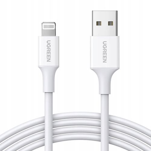 Kabel przewód do iPhone USB - Lightning MFI 1m 2.4A biały na Arena.pl